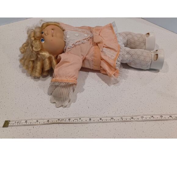 Vintage Cabbage Patch Kids Cornsilk Kids Blonde Hair Blue Eyes - Picture 9 of 10